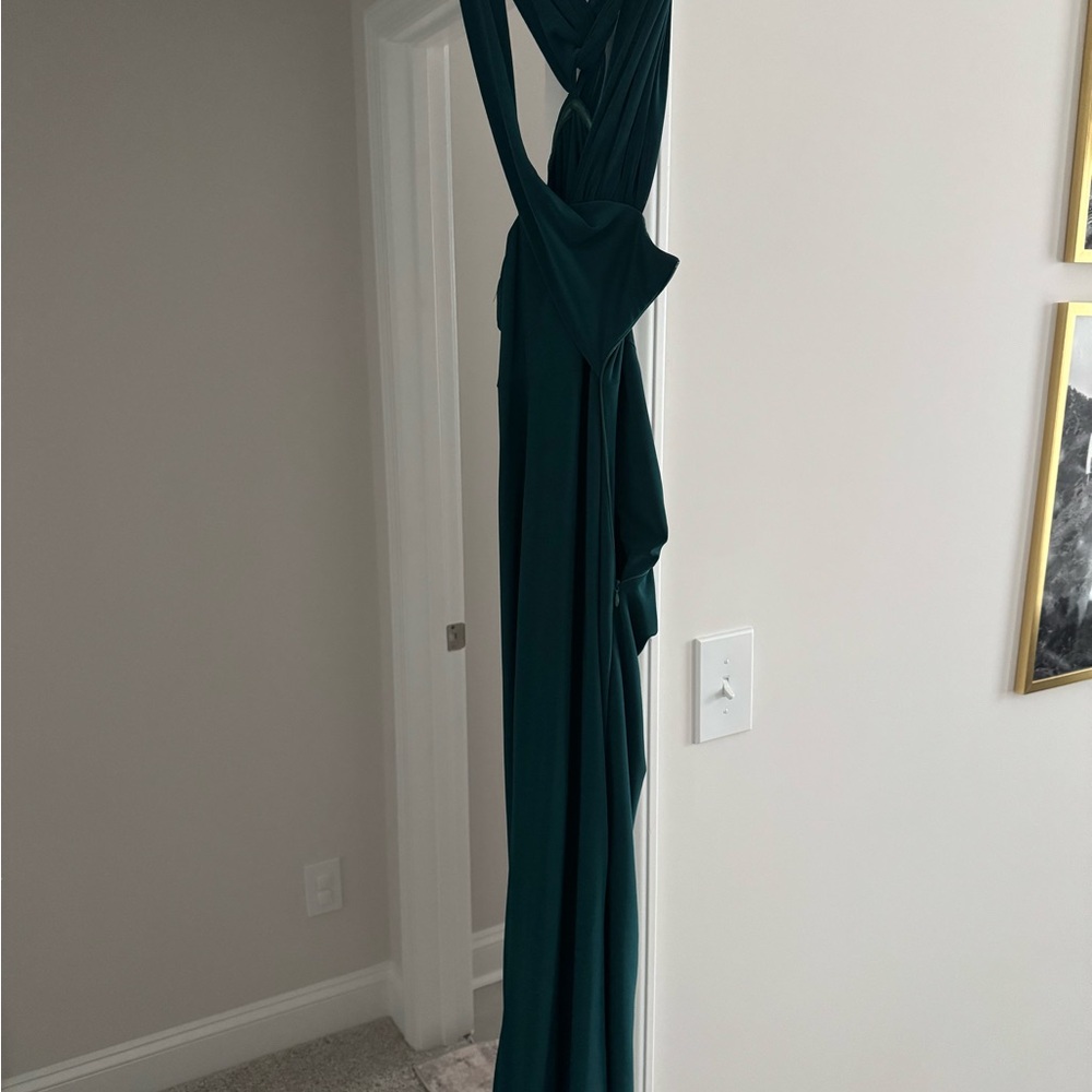 Club L London Teal Evening Gown